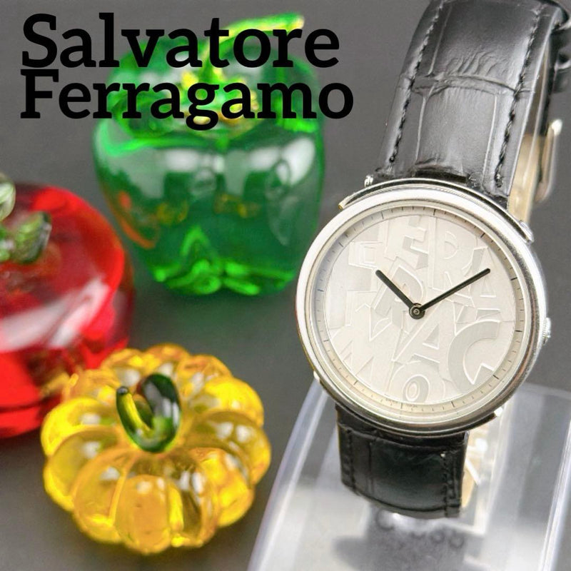 Salvatore Ferragamo Logomania FFY010017 Quartz 31.2x30.6mm Silver Black Dial