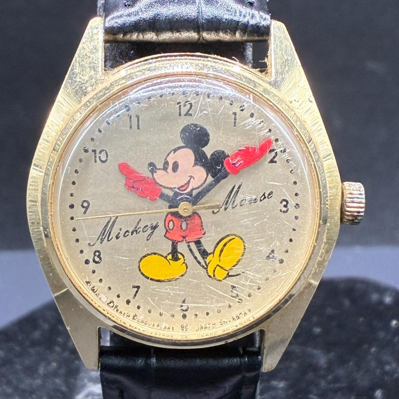 SEIKO Disney Time Mickey Mouse 5000-6030 Hand Winding 32mm Boys Watch 70s