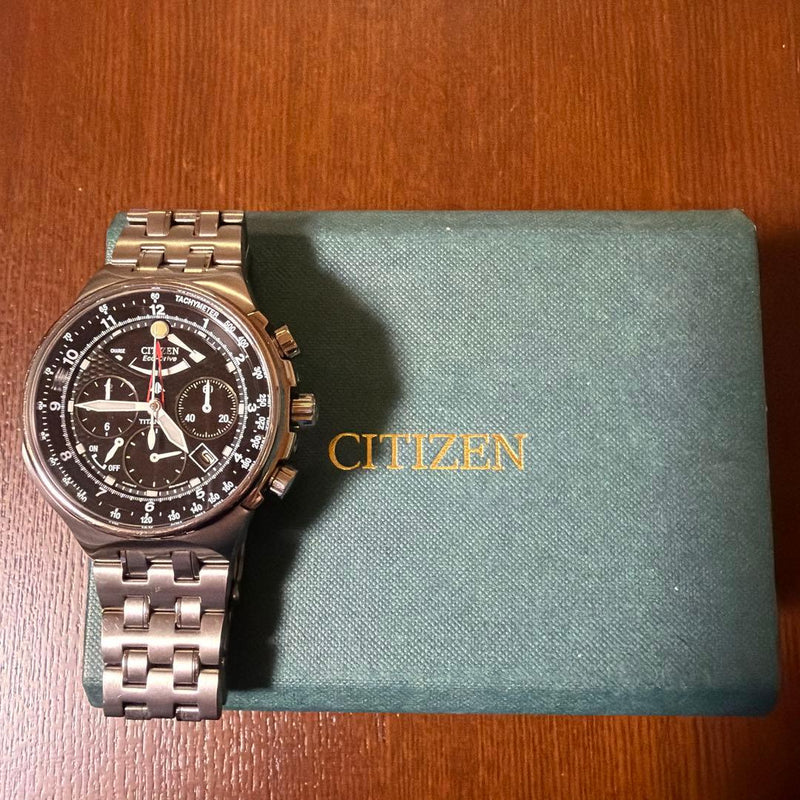 Citizen Pro Master E210-T006680 44mm Eco-Drive Chronograph Titanium Watch 200M