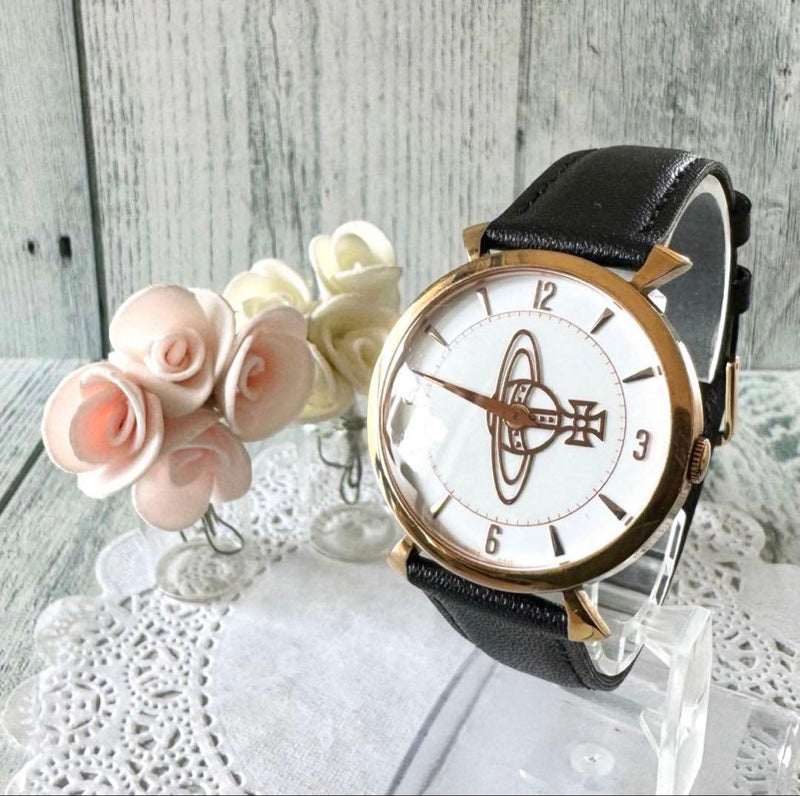 Vivienne Westwood VW-7843 Ladies Quartz Watch 35mm Gold New Band Battery