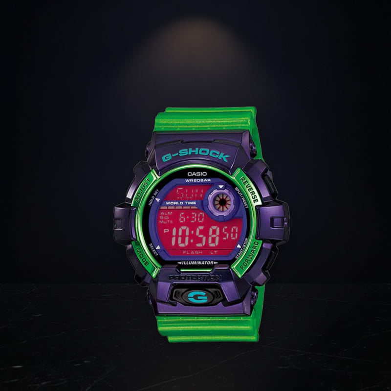 G-Shock Crazy Colors G-8900sc-6 Digital Purple Shock Wristwatch