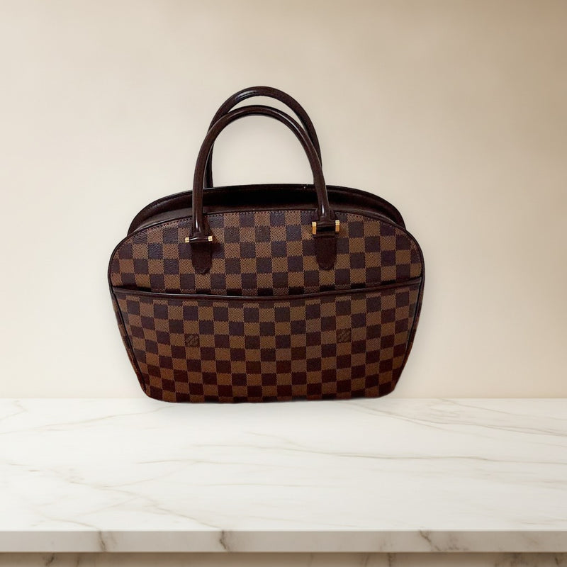 Louis Vuitton Damier Saleya Horizontal N51282 Handbag Pvc Leather Brown