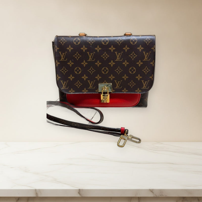 Louis Vuitton Monogram M44286 FL3108 Shoulder Bag Red Coated Canvas