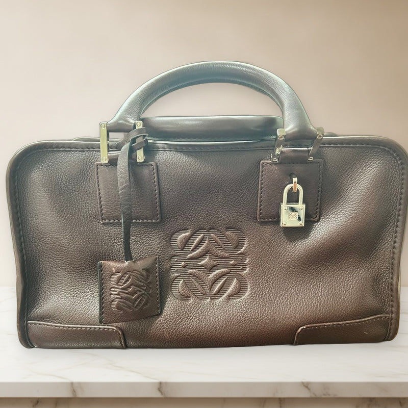 Loewe Amazona 28 311.62.001 Handbag Calf Leather Brown