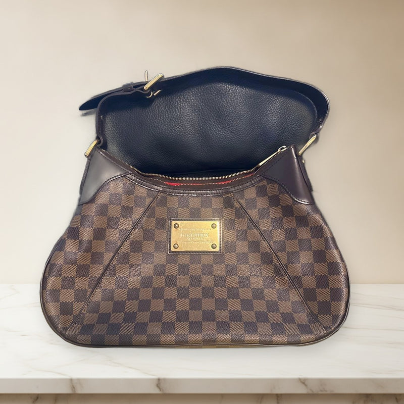 Louis Vuitton Damier Thames Gm Shoulder Bag Leather Handbag
