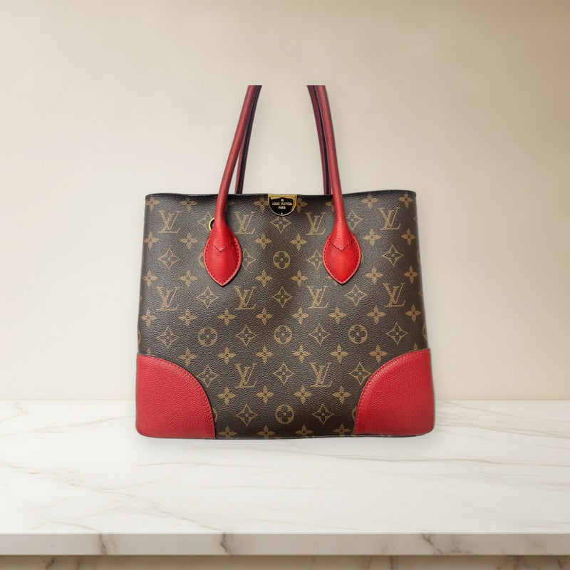 Louis Vuitton Monogram Flandrin 2-Way Shoulder Bag Canvas Coquelicot Cowhide