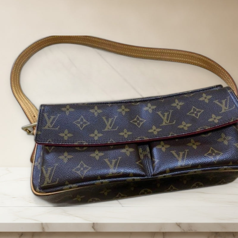 Louis Vuitton Vivacite Mm Shoulder Bag Monogram Canvas