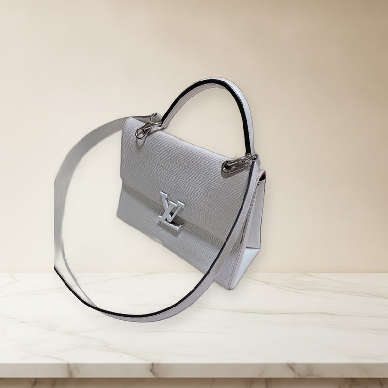 Louis Vuitton Epi Grenelle Bb Shoulder Handbag Epi Leather White
