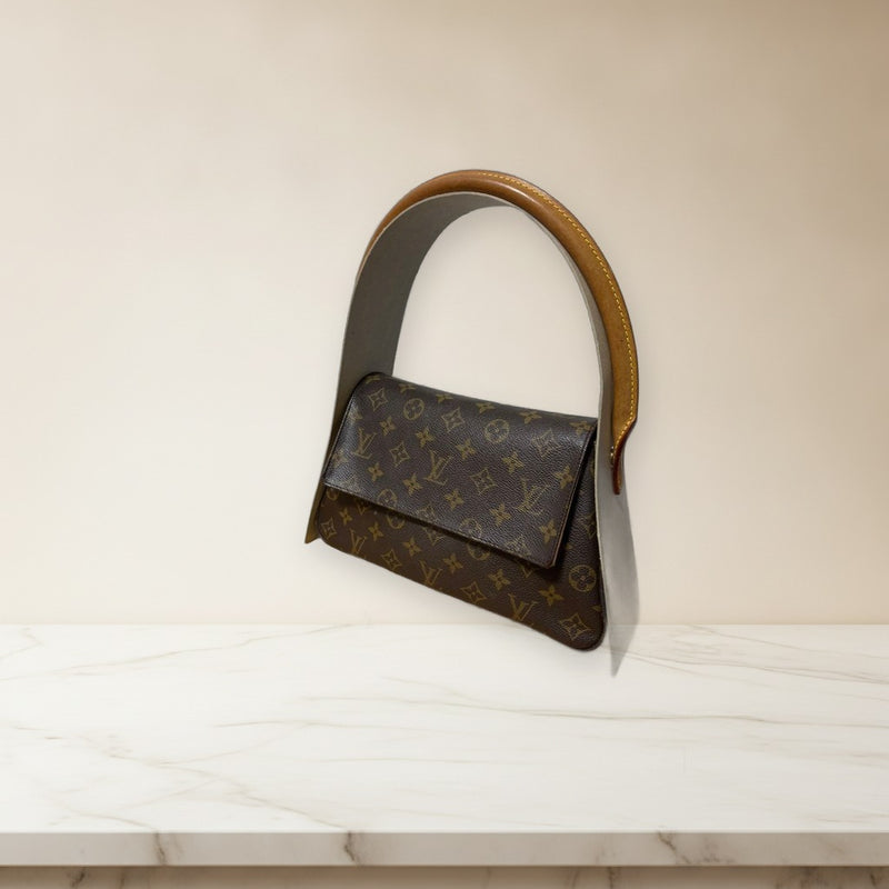Louis Vuitton Mini Looping MI0021 Shoulder Bag Monogram Canvas