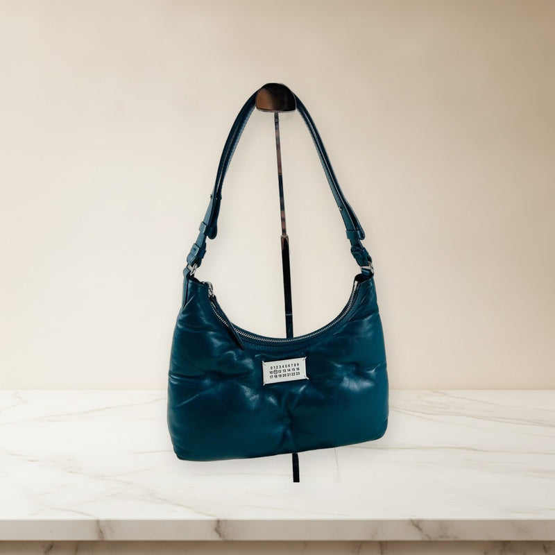 Maison Margiela Glam Slam Hobo Small Handbag Green Leather