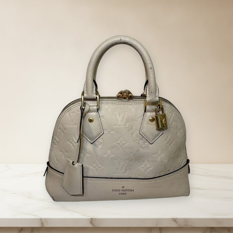 Louis Vuitton Neo Alma Bb Handbag Empreinte Cream Gold Hardware