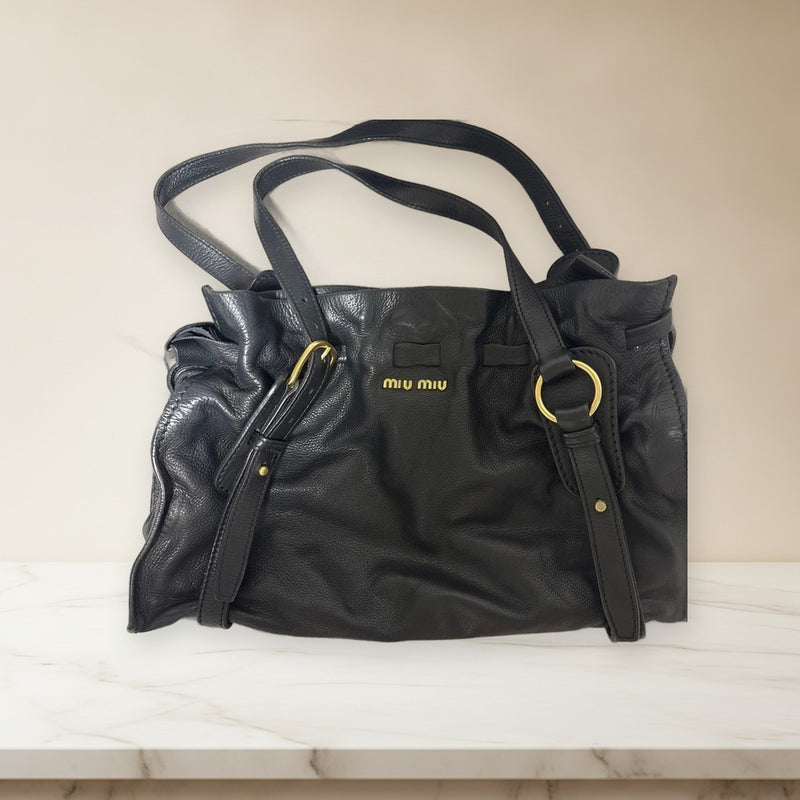 Miumiu Shoulder Bag Leather Handbag