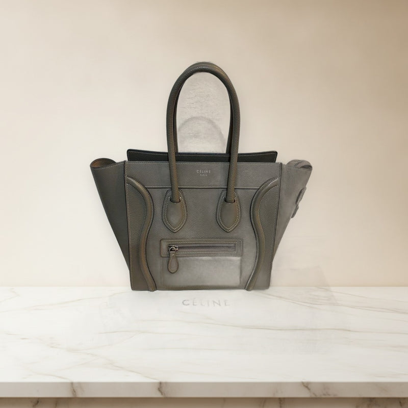 Celine Luggage Micro Sulli Handbag Leather