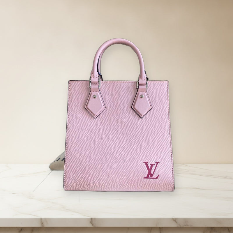 Louis Vuitton Sac Plat Bb M58659 Handbag Epi Leather Rose Ballerine