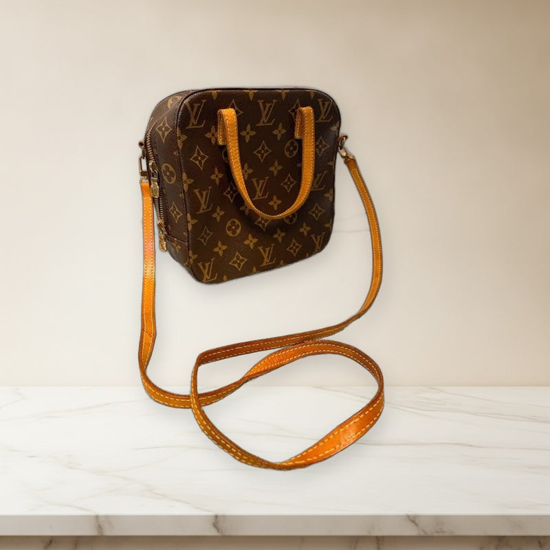 Louis Vuitton Monogram Mini Pochette Shoulder Bag Leather Pvc Brown
