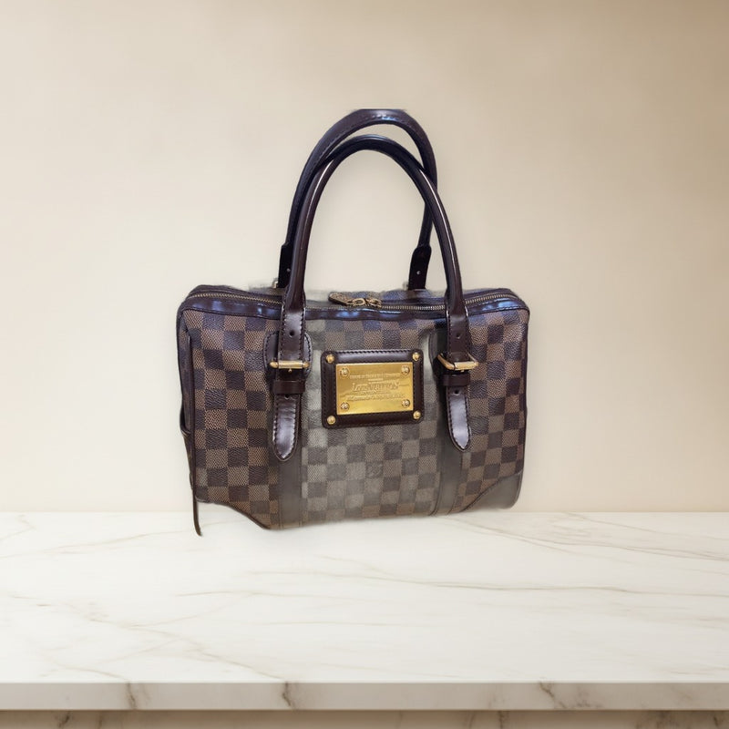 Louis Vuitton Damier Berkeley N52000 Tote Handbag Brown