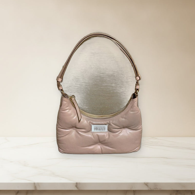 Maison Margiela Glam Slam Hobo Small T4310 Shoulder Bag Cowhide Leather Pink