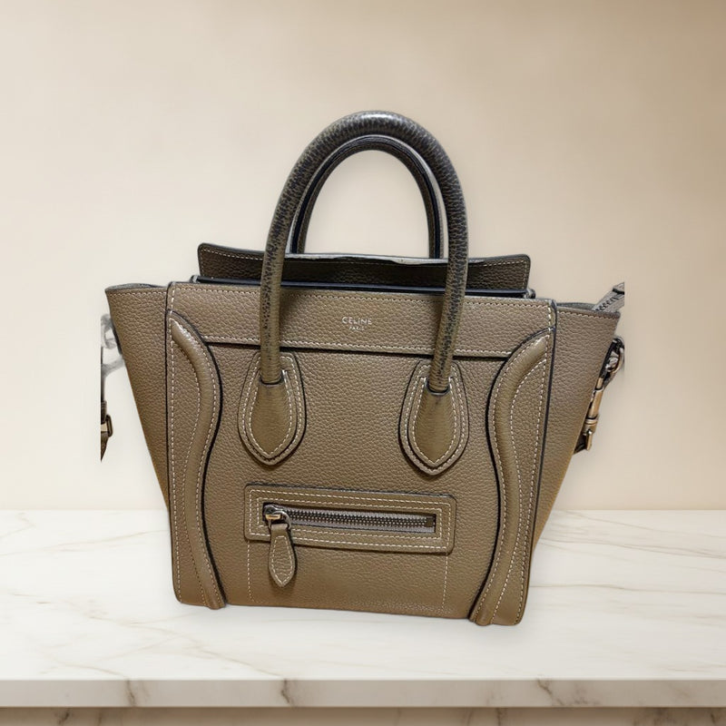 Celine Handbag Shoulder Bag Beige