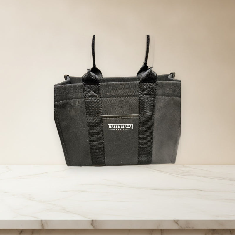 Balenciaga Handbag Tote Shoulder Bag Leather Black