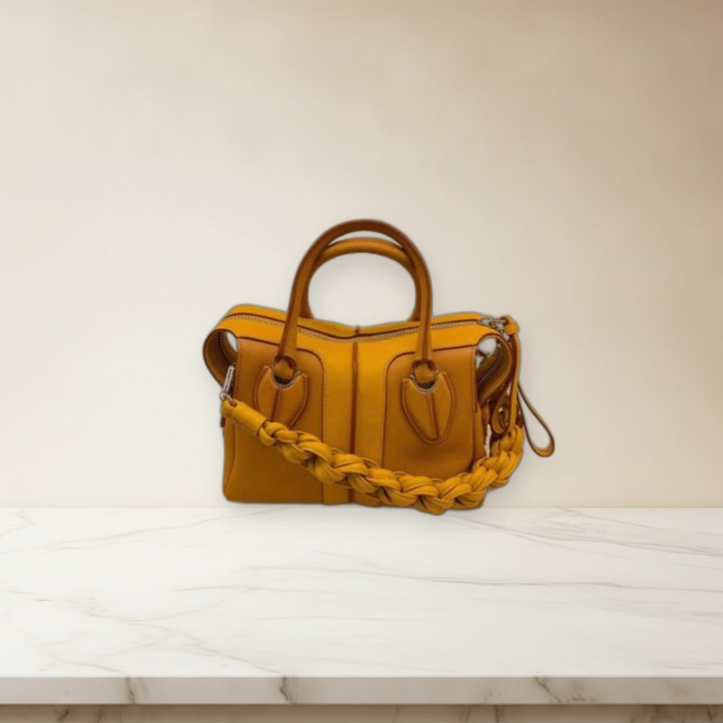 Tods D Styling Mini Handbag Crossbody Shoulder Bag Leather