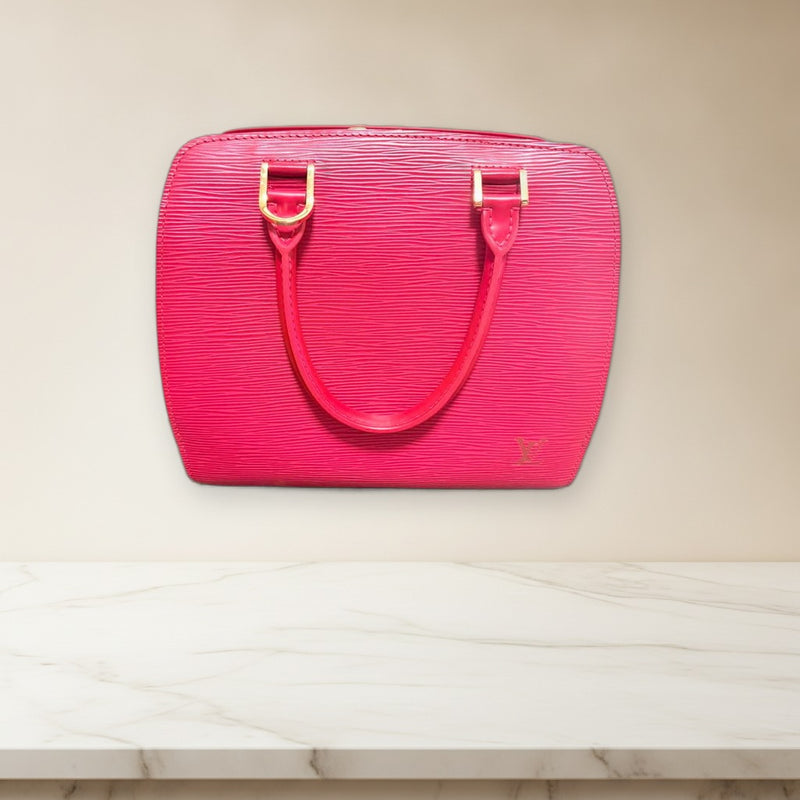 Louis Vuitton Epi Leather Handbag Red