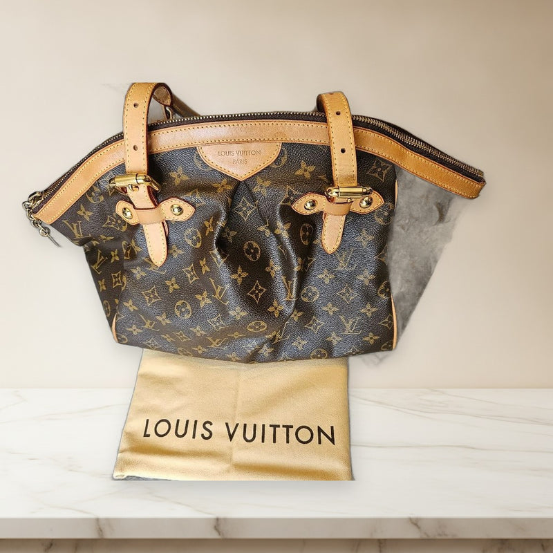 Louis Vuitton Tivoli Gm M40144 Handbag Monogram Canvas Brown Gold Hardware