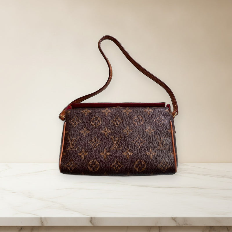 Louis Vuitton Monogram Shoulder Bag Crossbody Handbag Brown