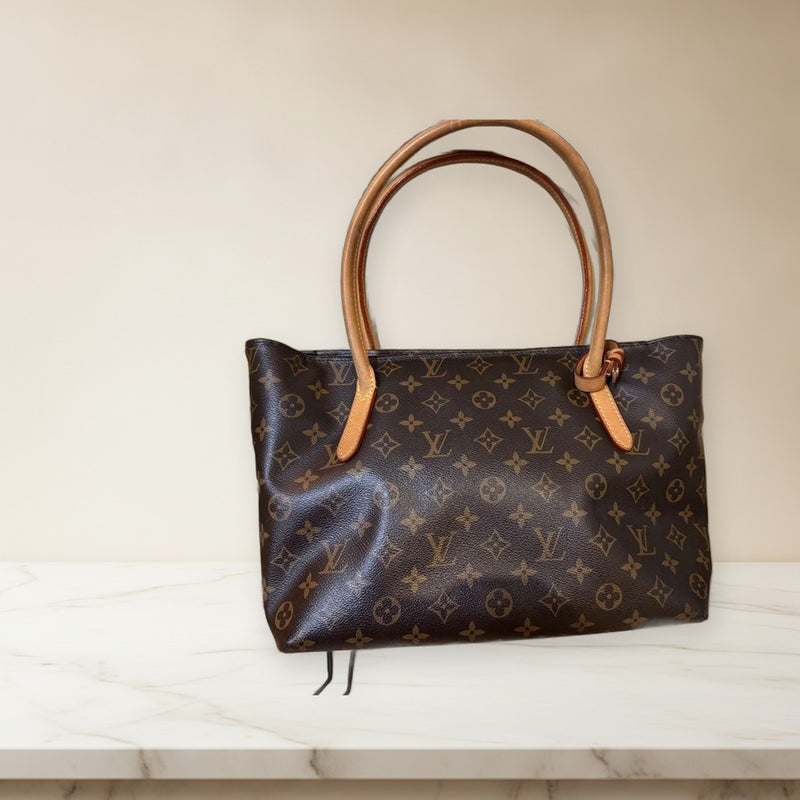 Louis Vuitton Monogram Raspail Pm Tote Bag Canvas Handbag Gold Hardware