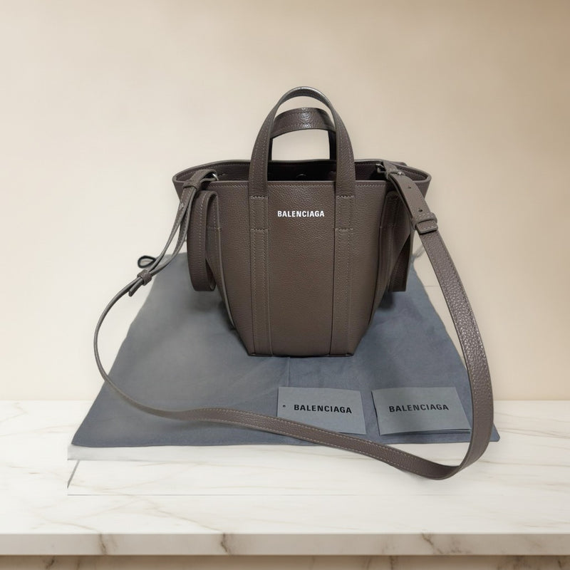 Balenciaga Everyday 2.0 Xs North-south Top Handle Shoulder Bag Greige