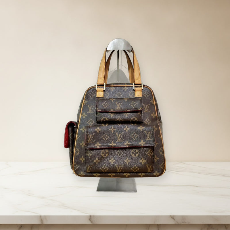 Louis Vuitton Excentri-cité M51161 Handbag Monogram Brown Leather