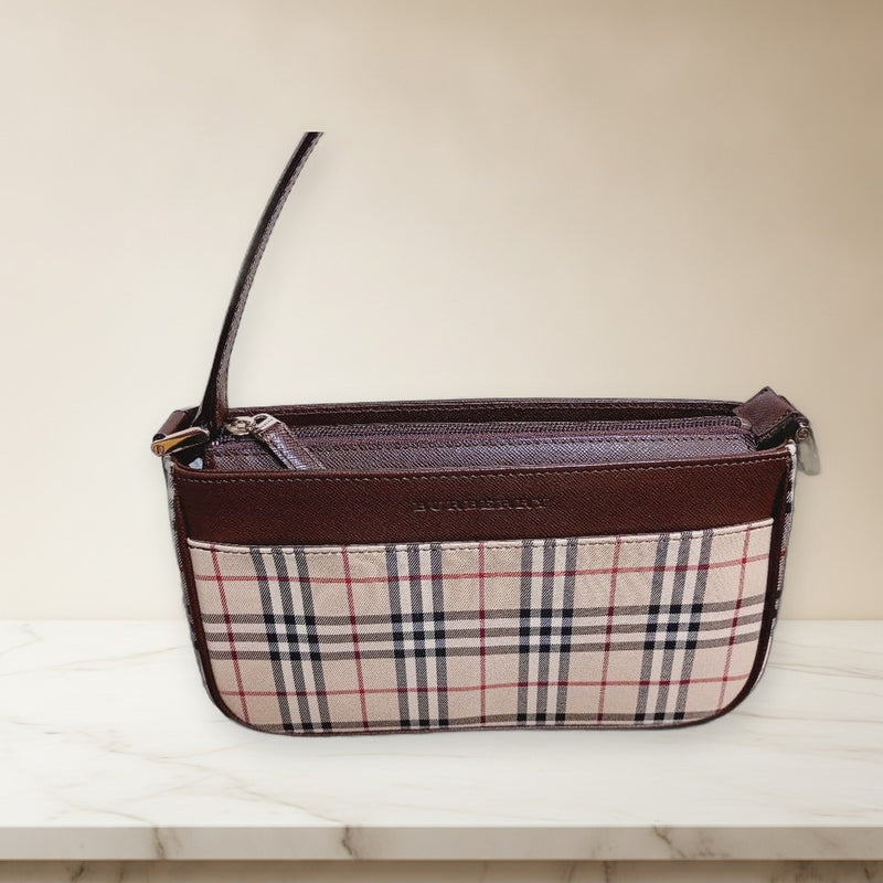 Burberry Handbag Tote Bag Canvas Leather Shoulder Bag