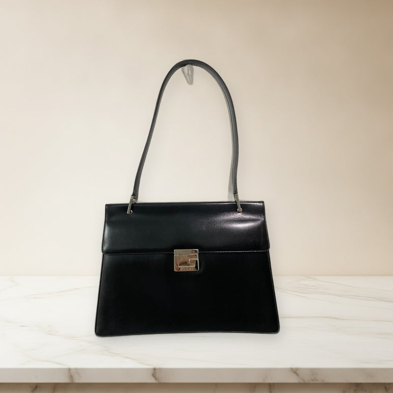 Gucci Handbag Shoulder Bag Leather Black