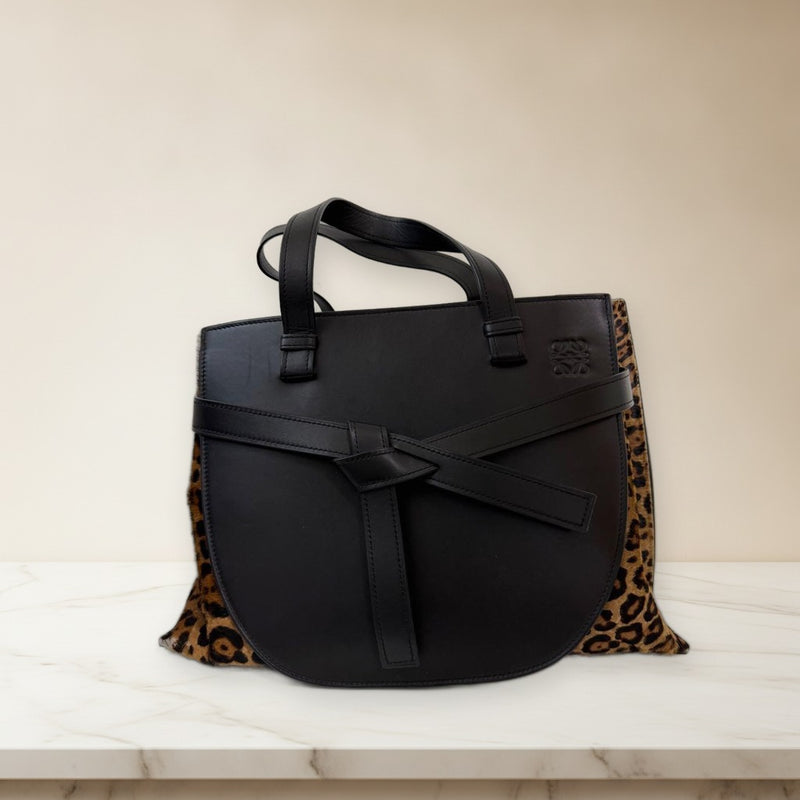 Loewe Leopard Gate Top Handle 2way Bag