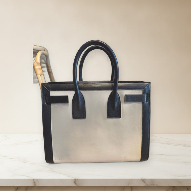 Saint Laurent Sac De Jour Small Handbag Black Leather Tote