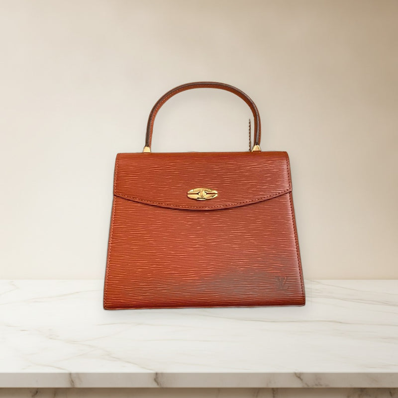 Louis Vuitton Epi Handbag Leather Tote Bag