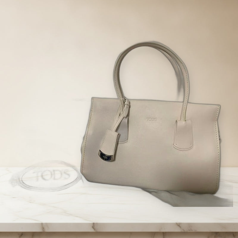 Tods Handbag Shoulder Bag Leather White
