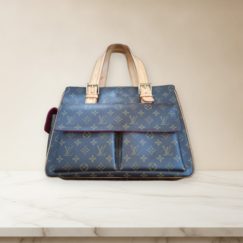 Louis Vuitton Monogram Multipli-cité MB0064 Handbag Canvas Brown