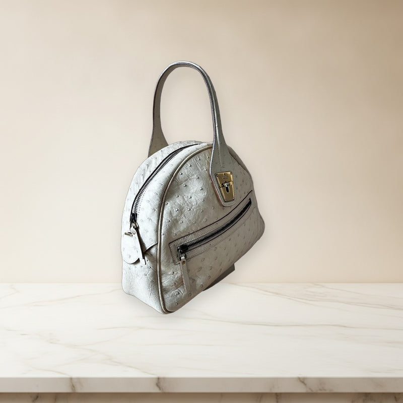 Gucci Ostrich Leather Handbag Shoulder Bag