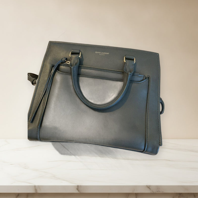 Saint Laurent Mini East Side Handbag Shoulder Bag Leather Khaki