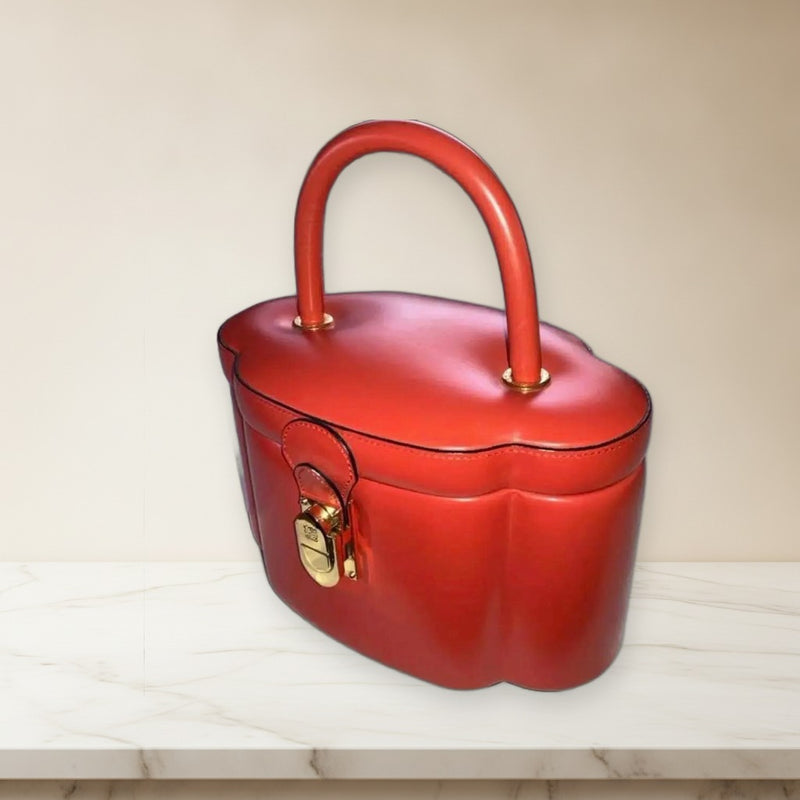 Loewe Vanity Handbag Calf Red