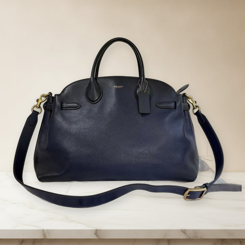 Coach Soft Empire Carryall 40 Handbag Tote Shoulder Bag Leather