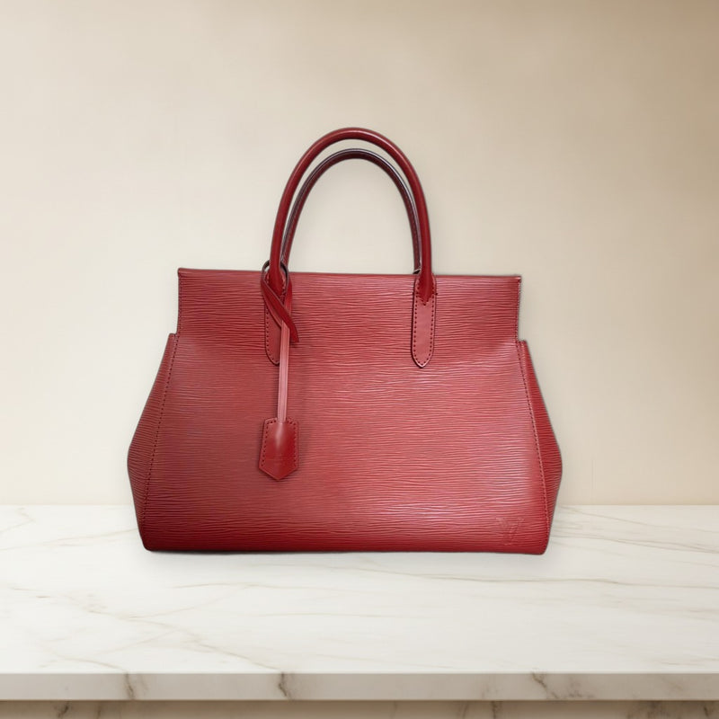 Louis Vuitton Epi Marly Mm Handbag Shoulder Bag Fuchsia
