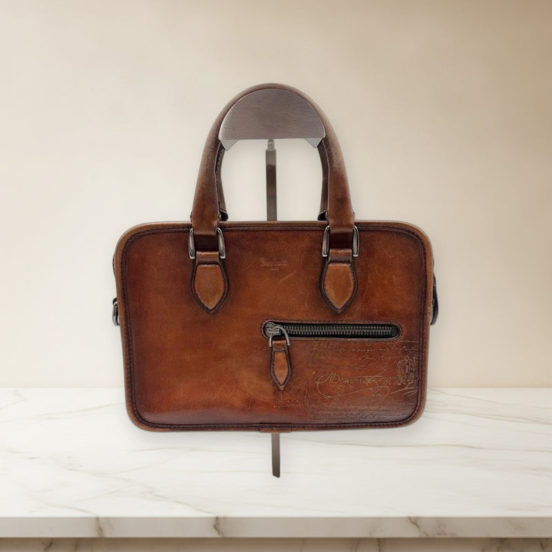 Berluti Un Jour Gulliver Handbag Briefcase Leather Business Bag