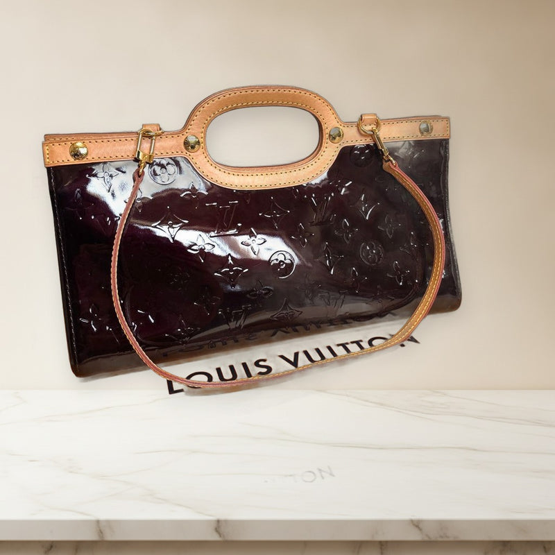 Louis Vuitton Roxbury Drive M91995 Handbag Vernis Amarante Gold Hardware