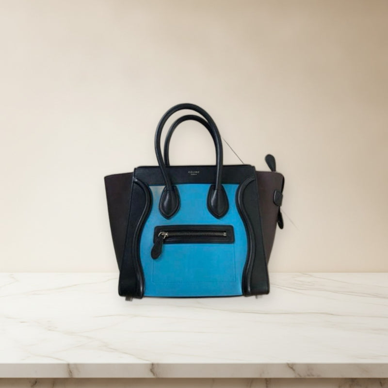Celine Luggage Handbag Tote Bag Leather