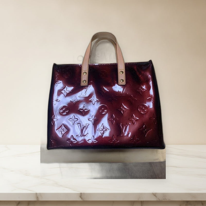 Louis Vuitton Vernis Handbag Purple Enamel