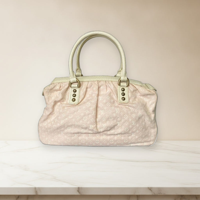 Louis Vuitton Trapeze Gm Tote Bag Canvas Leather Ivory Light Pink