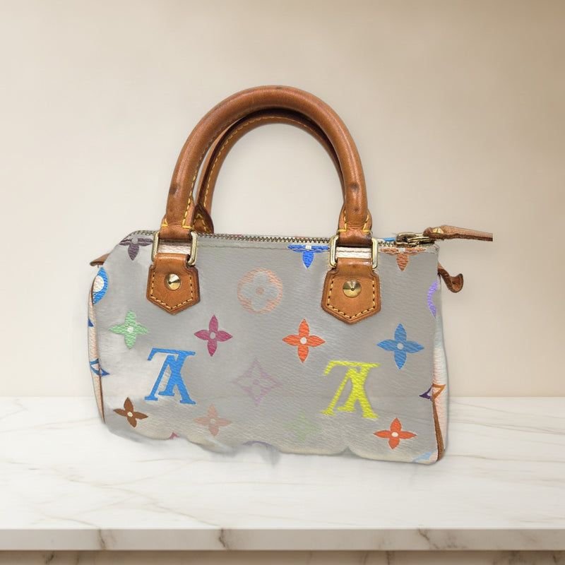 Louis Vuitton Monogram Multicolore Mini Speedy Handbag Pouch