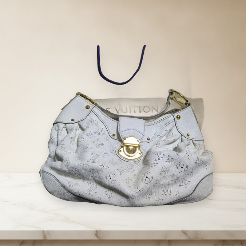 Louis Vuitton Mahina Solar Pm M93126 Handbag White Leather