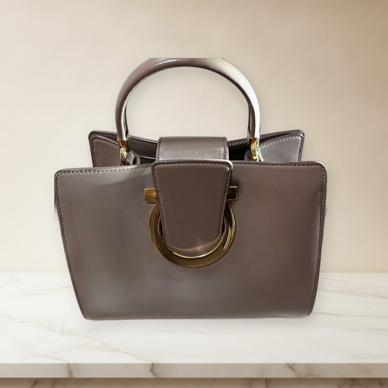 Salvatore Ferragamo Tote Bag Handbag Leather